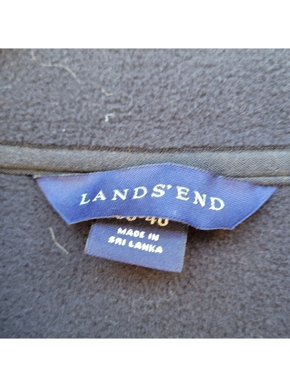 Lands End Men's Thermacheck Fleece Vest - Picture 6 of 9